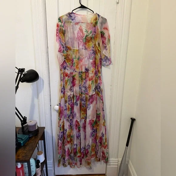 Johnny Was Fionna Silk Maxi Dress - Picture 2 of 5